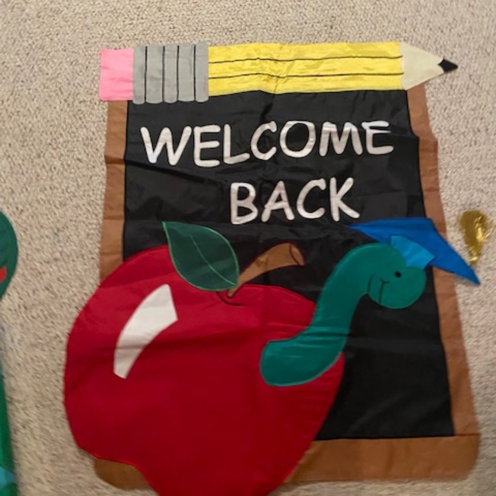 Classroom Decoration - Full size seasonal flags plus whirlwind